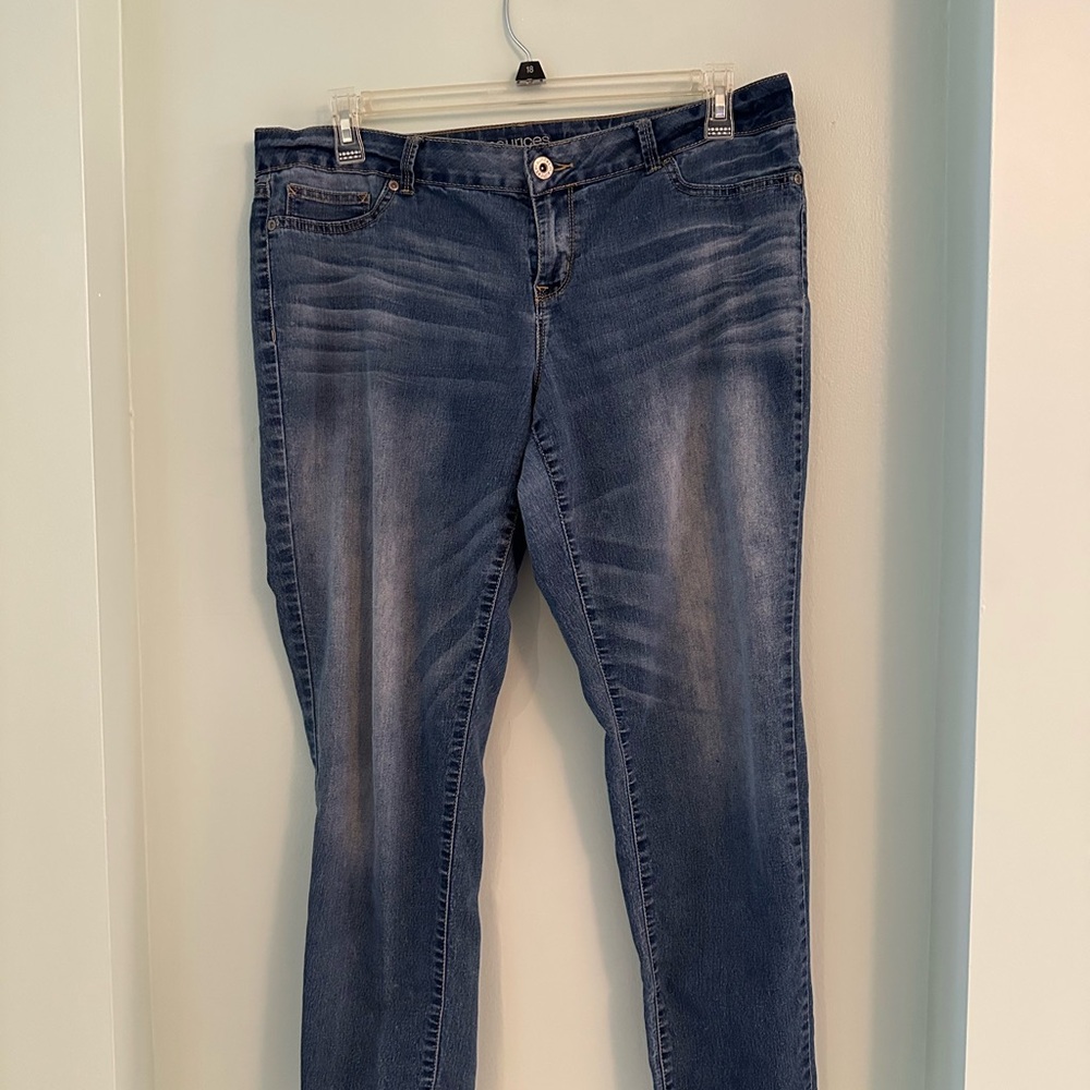 Maurices Dark Blue Skinny Jeans